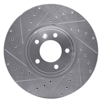 R1 Concepts® - eLINE™ Drilled and Slotted 1-Piece Front Driver Side Brake Rotor