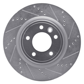 R1 Concepts® - eLINE™ Drilled and Slotted 1-Piece Rear Passenger Side Brake Rotor