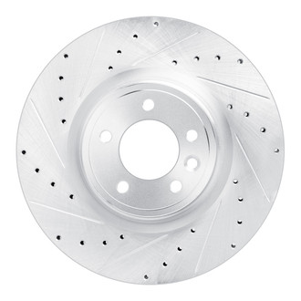 R1 Concepts® - eLINE™ Drilled and Slotted 1-Piece Front Driver Side Brake Rotor