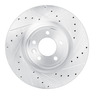 R1 Concepts® - eLINE™ Drilled and Slotted 1-Piece Front Passenger Side Brake Rotor