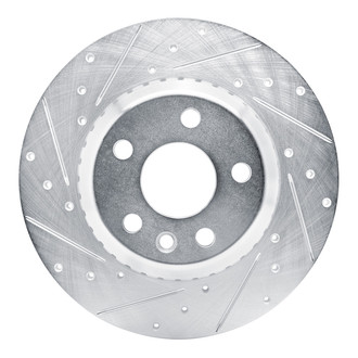 R1 Concepts® - eLINE™ Drilled and Slotted 1-Piece Rear Driver Side Brake Rotor
