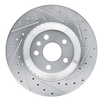 R1 Concepts® - eLINE™ Drilled and Slotted 1-Piece Rear Passenger Side Brake Rotor