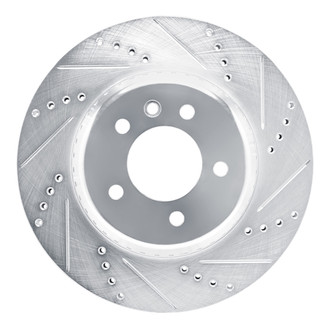 R1 Concepts® - eLINE™ Drilled and Slotted 1-Piece Rear Passenger Side Brake Rotor