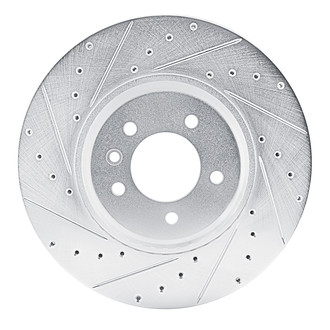 R1 Concepts® - eLINE™ Drilled and Slotted 1-Piece Front Driver Side Brake Rotor