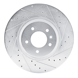 R1 Concepts® - eLINE™ Drilled and Slotted 1-Piece Front Passenger Side Brake Rotor