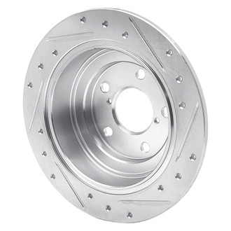 R1 Concepts® - eLINE™ Drilled and Slotted 1-Piece Rear Driver Side Brake Rotor