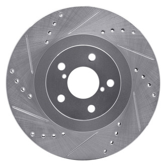 R1 Concepts® - eLINE™ Drilled and Slotted 1-Piece Front Driver Side Brake Rotor