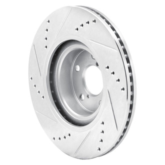 R1 Concepts® - eLINE™ Drilled and Slotted 1-Piece Front Passenger Side Brake Rotor