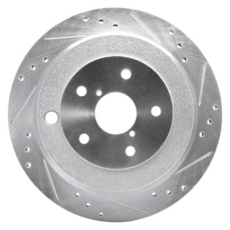 R1 Concepts® - eLINE™ Drilled and Slotted 1-Piece Rear Passenger Side Brake Rotor