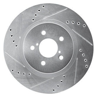 R1 Concepts® - eLINE™ Drilled and Slotted 1-Piece Front Driver Side Brake Rotor