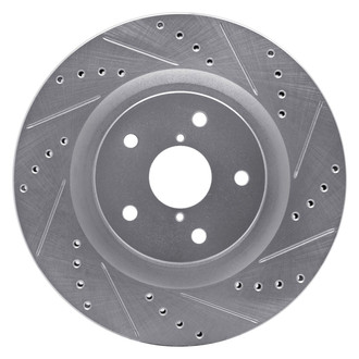 R1 Concepts® - eLINE™ Drilled and Slotted 1-Piece Front Passenger Side Brake Rotor