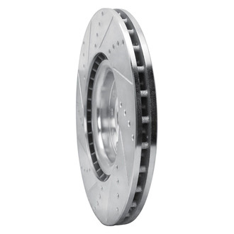 R1 Concepts® - eLINE™ Drilled and Slotted 1-Piece Front Passenger Side Brake Rotor