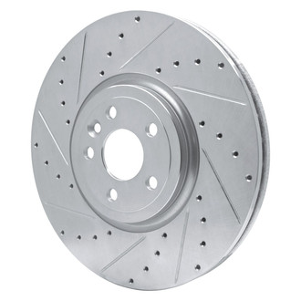 R1 Concepts® - eLINE™ Drilled and Slotted 1-Piece Front Driver Side Brake Rotor