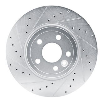 R1 Concepts® - eLINE™ Drilled and Slotted 1-Piece Front Driver Side Brake Rotor
