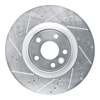 R1 Concepts® - eLINE™ Drilled and Slotted 1-Piece Front Driver Side Brake Rotor