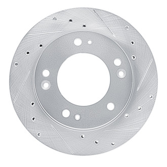 R1 Concepts® - eLINE™ Drilled and Slotted 1-Piece Front Passenger Side Brake Rotor