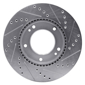 R1 Concepts® - eLINE™ Drilled and Slotted 1-Piece Front Driver Side Brake Rotor