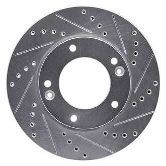 R1 Concepts® - eLINE™ Drilled and Slotted 1-Piece Front Passenger Side Brake Rotor