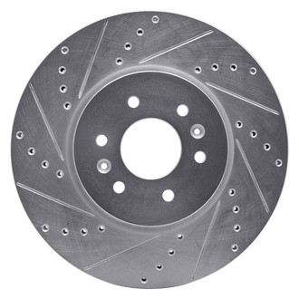 R1 Concepts® - eLINE™ Drilled and Slotted 1-Piece Front Driver Side Brake Rotor