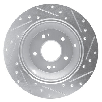 R1 Concepts® - eLINE™ Drilled and Slotted 1-Piece Rear Driver Side Brake Rotor