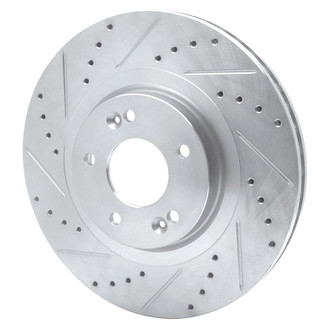 R1 Concepts® - eLINE™ Drilled and Slotted 1-Piece Front Driver Side Brake Rotor