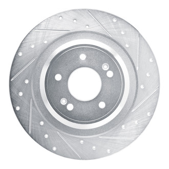 R1 Concepts® - eLINE™ Drilled and Slotted 1-Piece Rear Passenger Side Brake Rotor
