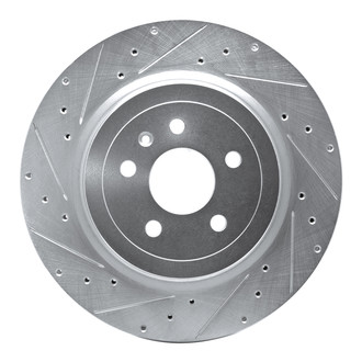 R1 Concepts® - eLINE™ Drilled and Slotted 1-Piece Rear Driver Side Brake Rotor