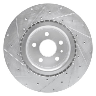 R1 Concepts® - eLINE™ Drilled and Slotted 1-Piece Front Passenger Side Brake Rotor