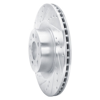 R1 Concepts® - eLINE™ Drilled and Slotted 1-Piece Front Driver Side Brake Rotor