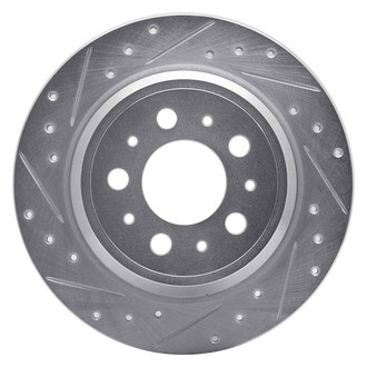 R1 Concepts® - eLINE™ Drilled and Slotted 1-Piece Rear Driver Side Brake Rotor