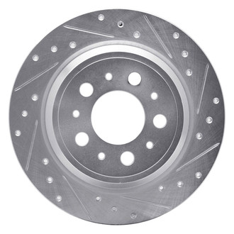 R1 Concepts® - eLINE™ Drilled and Slotted 1-Piece Rear Passenger Side Brake Rotor