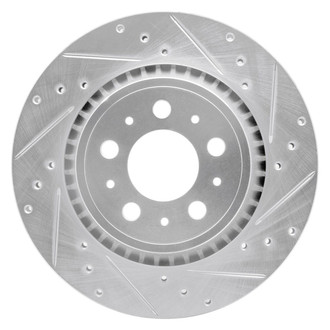 R1 Concepts® - eLINE™ Drilled and Slotted 1-Piece Rear Passenger Side Brake Rotor