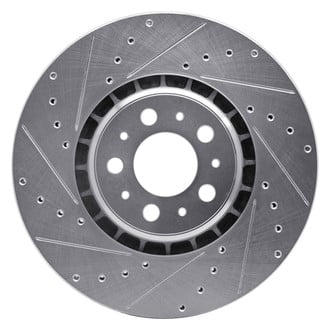 R1 Concepts® - eLINE™ Drilled and Slotted 1-Piece Front Driver Side Brake Rotor