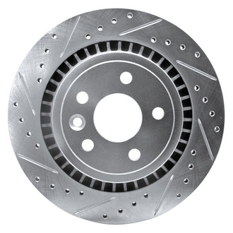 R1 Concepts® - eLINE™ Drilled and Slotted 1-Piece Rear Driver Side Brake Rotor