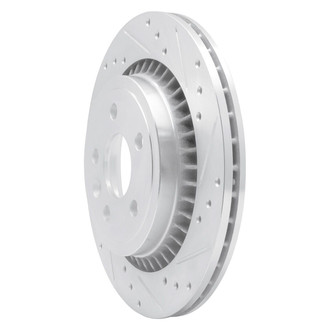 R1 Concepts® - eLINE™ Drilled and Slotted 1-Piece Rear Passenger Side Brake Rotor