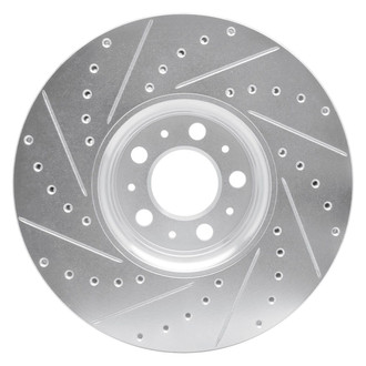 R1 Concepts® - eLINE™ Drilled and Slotted 1-Piece Front Passenger Side Brake Rotor