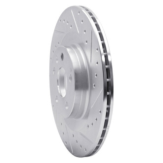 R1 Concepts® - eLINE™ Drilled and Slotted 1-Piece Rear Passenger Side Brake Rotor