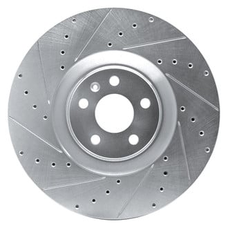 R1 Concepts® - eLINE™ Drilled and Slotted 1-Piece Front Driver Side Brake Rotor