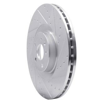 R1 Concepts® - eLINE™ Drilled and Slotted 1-Piece Front Passenger Side Brake Rotor