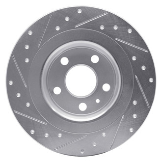 R1 Concepts® - eLINE™ Drilled and Slotted 1-Piece Rear Passenger Side Brake Rotor