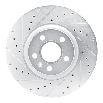 R1 Concepts® - eLINE™ Drilled and Slotted 1-Piece Front Driver Side Brake Rotor