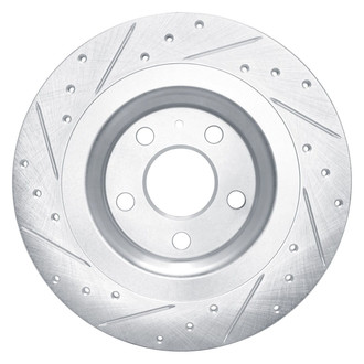 R1 Concepts® - eLINE™ Drilled and Slotted 1-Piece Rear Passenger Side Brake Rotor