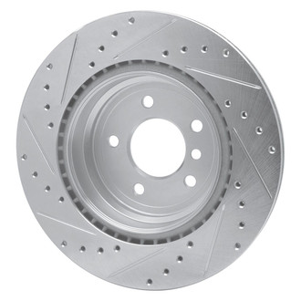 R1 Concepts® - eLINE™ Drilled and Slotted 1-Piece Rear Passenger Side Brake Rotor
