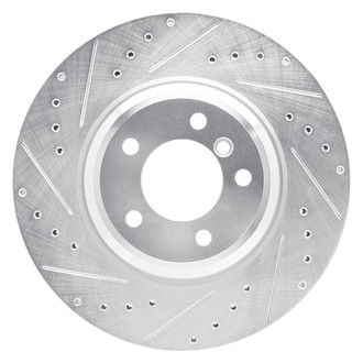 R1 Concepts® - eLINE™ Drilled and Slotted 1-Piece Front Driver Side Brake Rotor