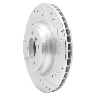 R1 Concepts® - eLINE™ Drilled and Slotted 1-Piece Front Passenger Side Brake Rotor