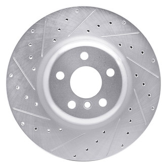 R1 Concepts® - eLINE™ Drilled and Slotted 1-Piece Rear Driver Side Brake Rotor