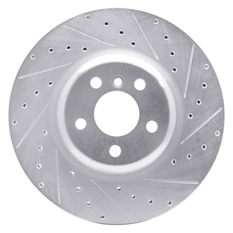 R1 Concepts® - eLINE™ Drilled and Slotted 1-Piece Rear Passenger Side Brake Rotor