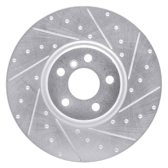 R1 Concepts® - eLINE™ Drilled and Slotted 1-Piece Front Passenger Side Brake Rotor