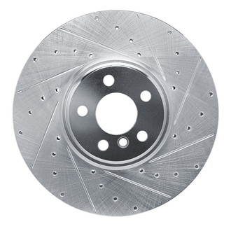 R1 Concepts® - eLINE™ Drilled and Slotted 1-Piece Front Driver Side Brake Rotor