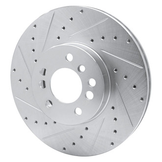 R1 Concepts® - eLINE™ Drilled and Slotted 1-Piece Front Driver Side Brake Rotor